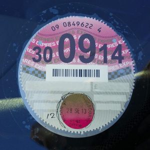 UK tax disc