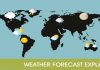 Weather forecast map