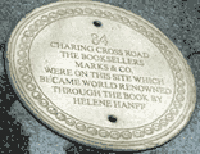 84 Charing Cross Road plaque