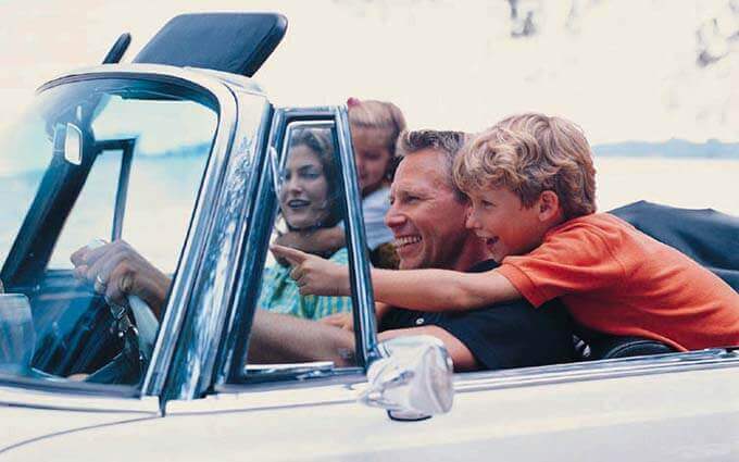 Family day out to the seaside