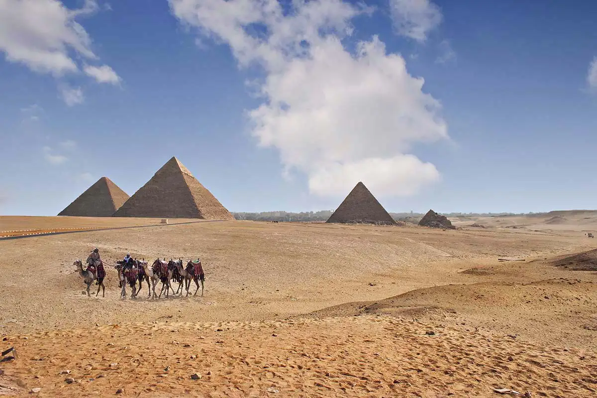 Pyramids on the Giza Plateau