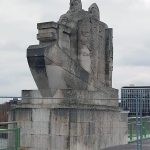 Viking sculpture on Pont Boieldieu