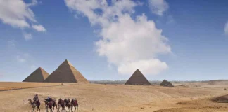 Pyramids on the Giza Plateau